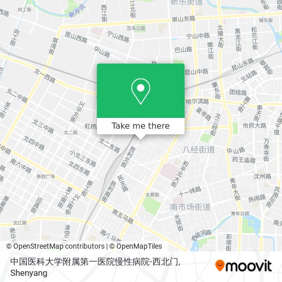 中国医科大学附属第一医院慢性病院-西北门 map