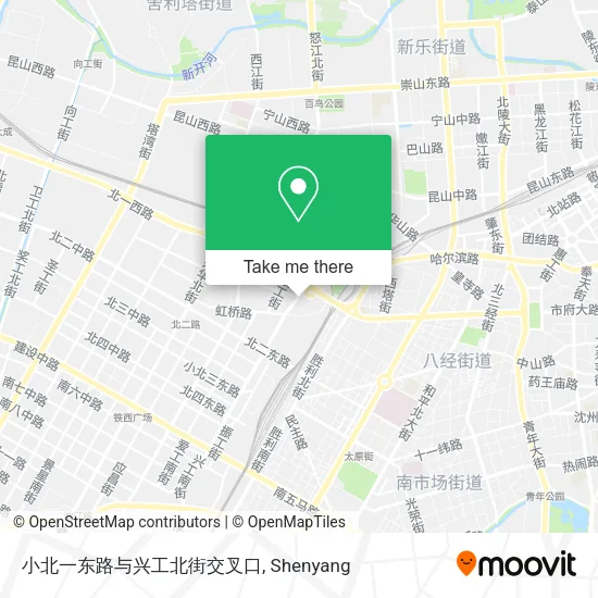 小北一东路与兴工北街交叉口 map