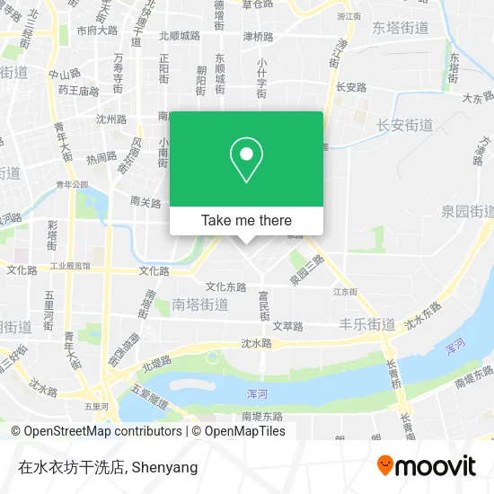 在水衣坊干洗店 map