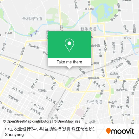中国农业银行24小时自助银行(沈阳珠江储蓄所) map