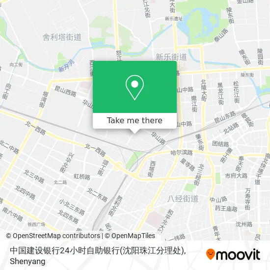 中国建设银行24小时自助银行(沈阳珠江分理处) map