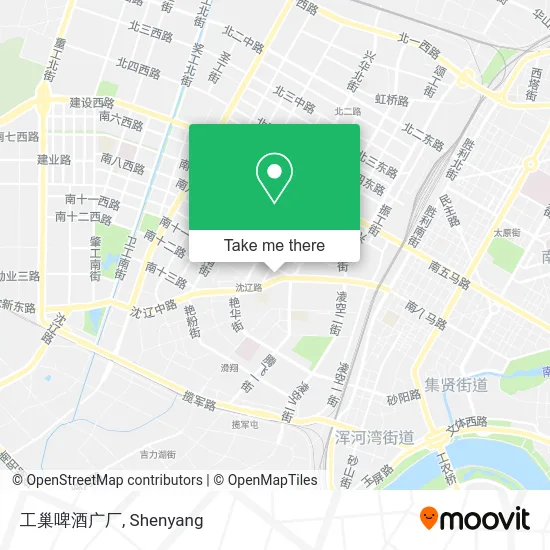 工巢啤酒广厂 map