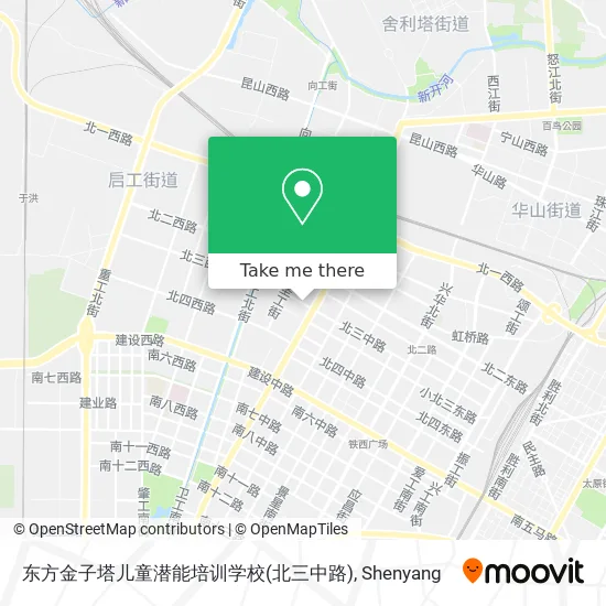 东方金子塔儿童潜能培训学校(北三中路) map