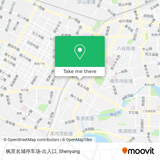 枫景名城停车场-出入口 map