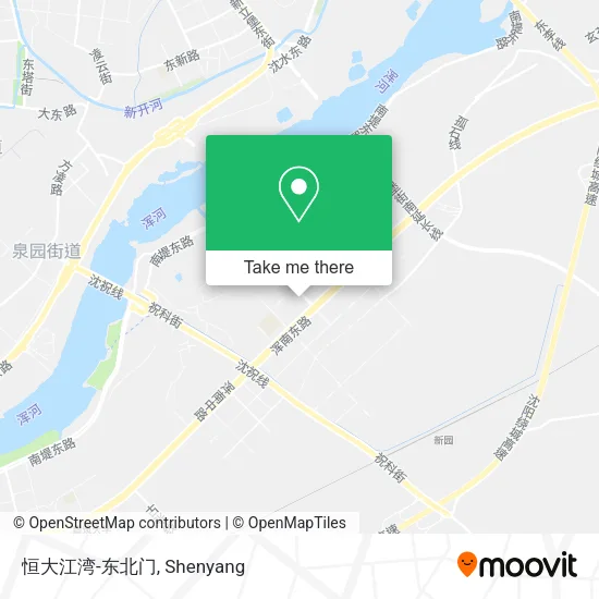 恒大江湾-东北门 map