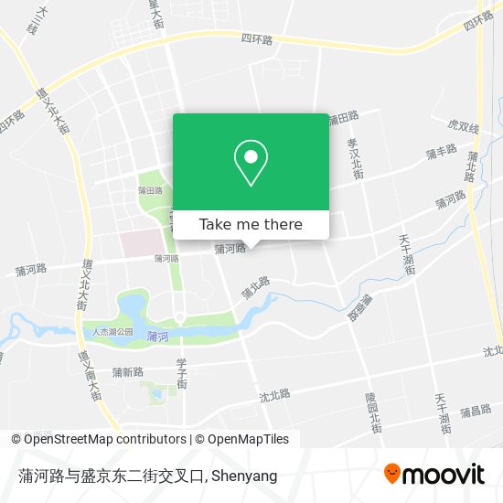 蒲河路与盛京东二街交叉口 map