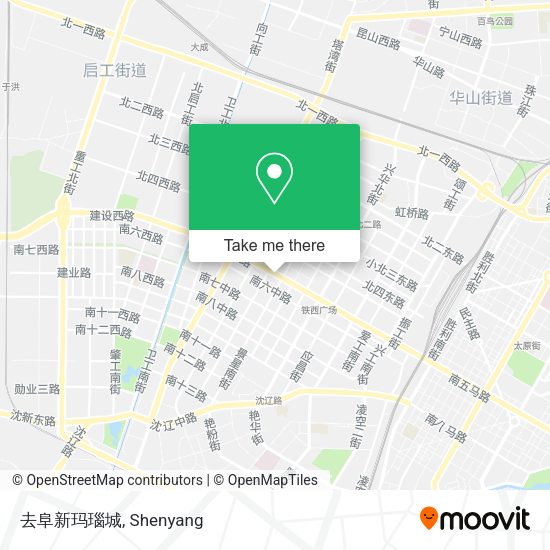 去阜新玛瑙城 map