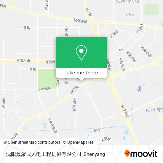 沈阳鑫聚成风电工程机械有限公司 map