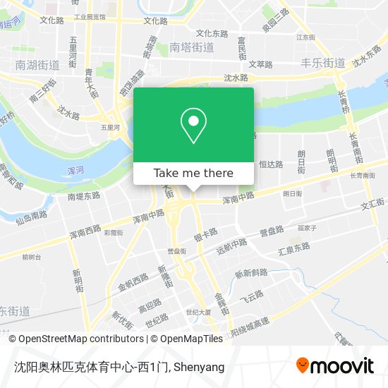 沈阳奥林匹克体育中心-西1门 map