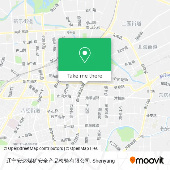 辽宁安达煤矿安全产品检验有限公司 map