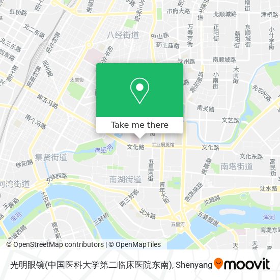 光明眼镜(中国医科大学第二临床医院东南) map