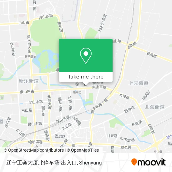 辽宁工会大厦北停车场-出入口 map