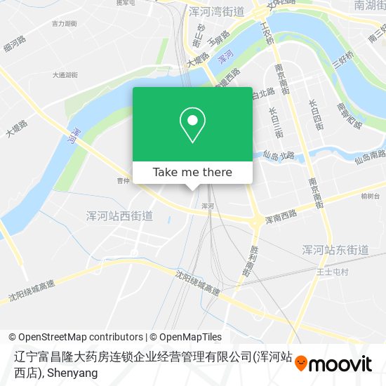 辽宁富昌隆大药房连锁企业经营管理有限公司(浑河站西店) map