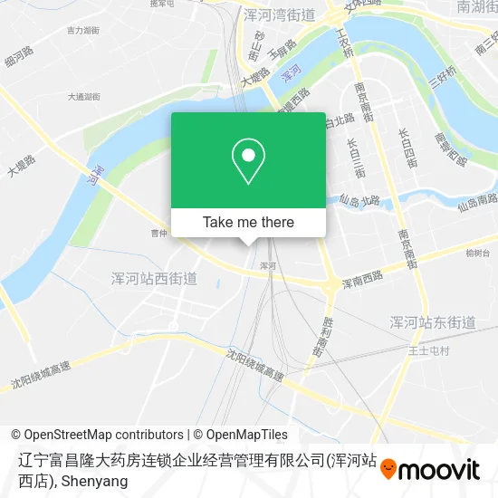 辽宁富昌隆大药房连锁企业经营管理有限公司(浑河站西店) map