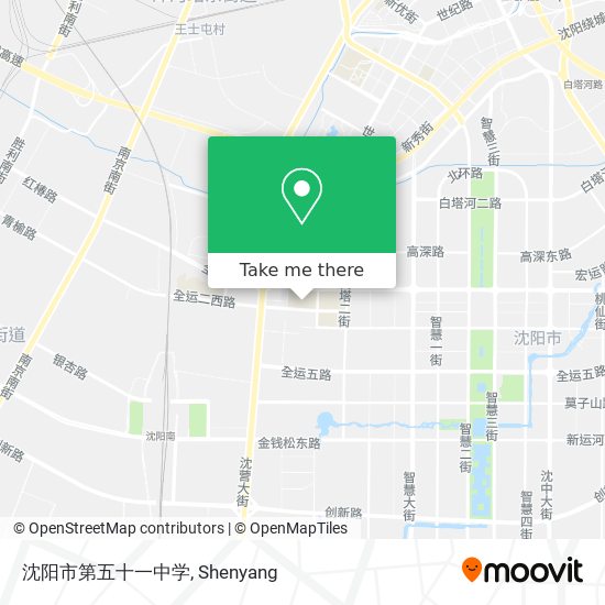 沈阳市第五十一中学 map