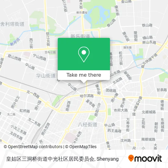 皇姑区三洞桥街道中光社区居民委员会 map