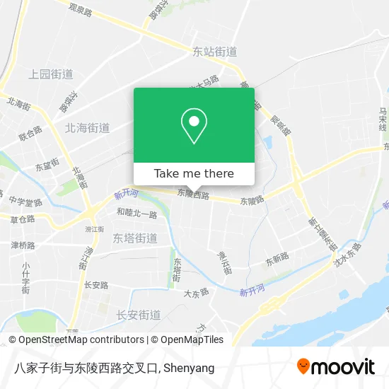 八家子街与东陵西路交叉口 map