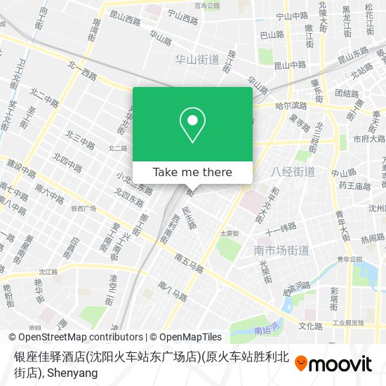 银座佳驿酒店(沈阳火车站东广场店)(原火车站胜利北街店) map