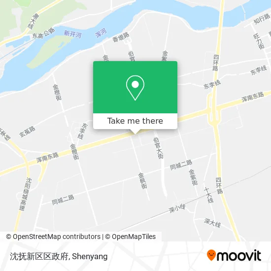 沈抚新区区政府 map