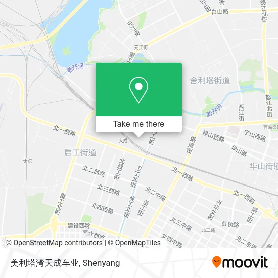 美利塔湾天成车业 map