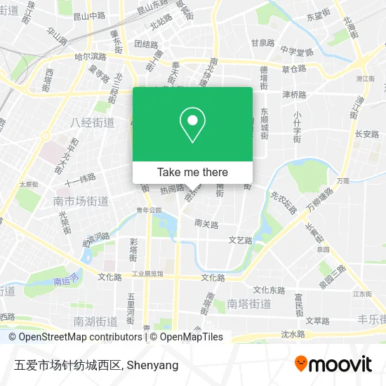五爱市场针纺城西区 map