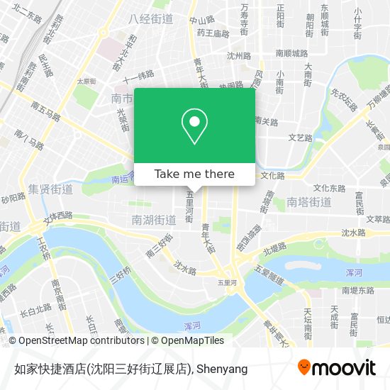 如家快捷酒店(沈阳三好街辽展店) map