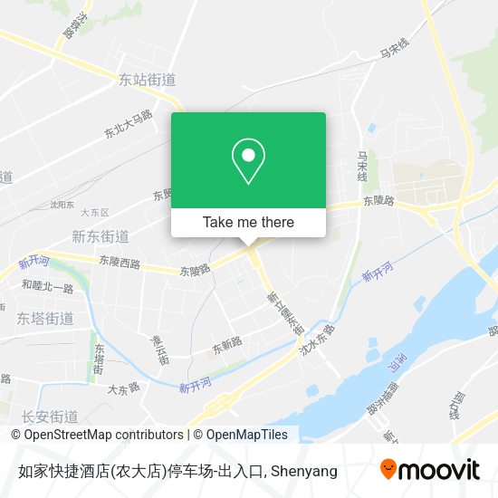 如家快捷酒店(农大店)停车场-出入口 map