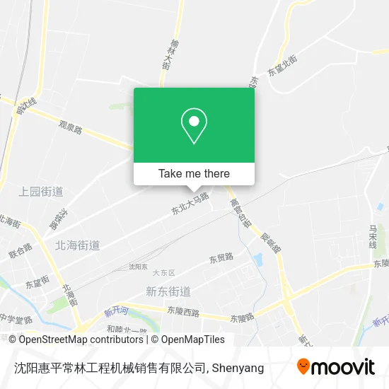 沈阳惠平常林工程机械销售有限公司 map