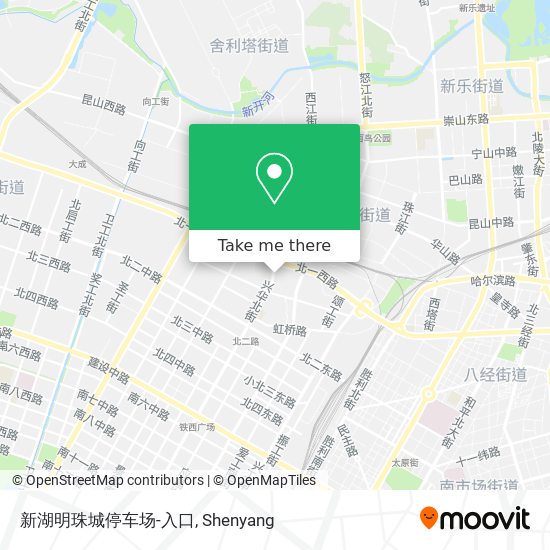 新湖明珠城停车场-入口 map