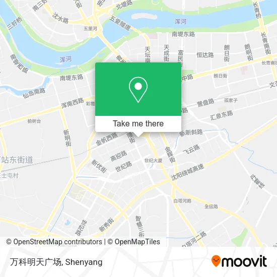 万科明天广场 map