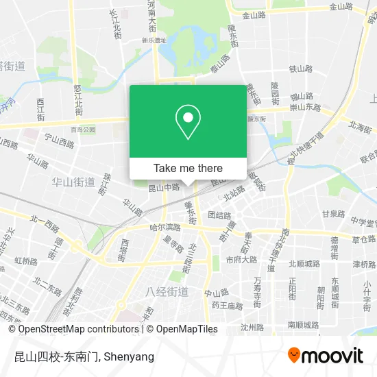 昆山四校-东南门 map