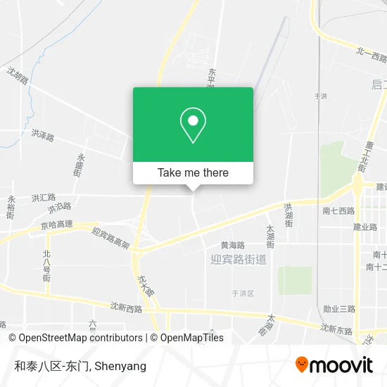和泰八区-东门 map