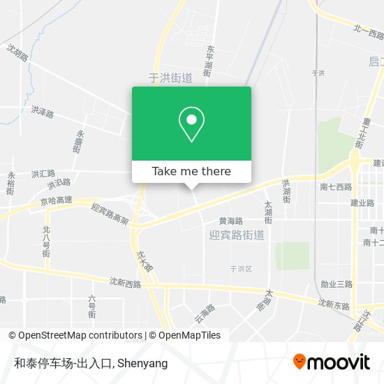 和泰停车场-出入口 map