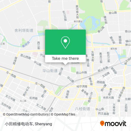 小田精修电动车 map