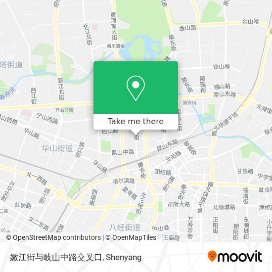 嫩江街与岐山中路交叉口 map