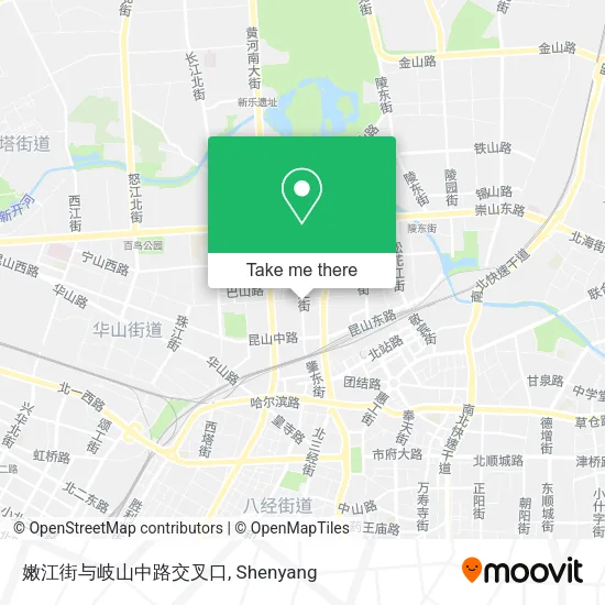 嫩江街与岐山中路交叉口 map