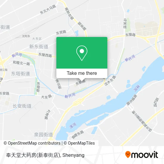 奉天堂大药房(新泰街店) map