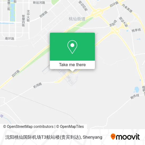 沈阳桃仙国际机场T3航站楼(贵宾到达) map