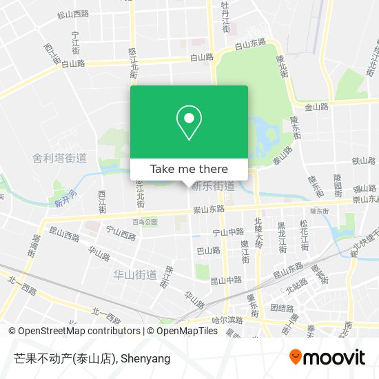 芒果不动产(泰山店) map
