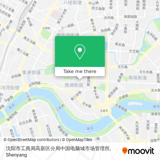 沈阳市工商局高新区分局中国电脑城市场管理所 map