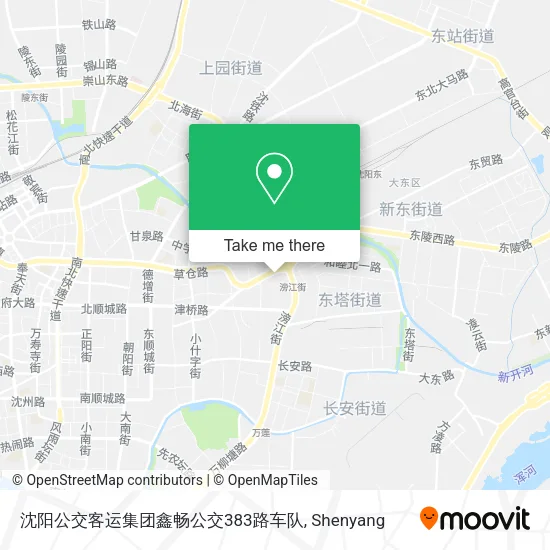 沈阳公交客运集团鑫畅公交383路车队 map