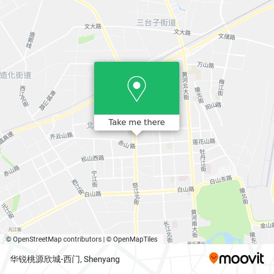 华锐桃源欣城-西门 map