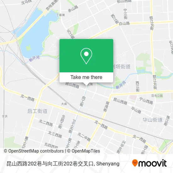 昆山西路202巷与向工街202巷交叉口 map