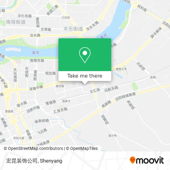 宏昆装饰公司 map