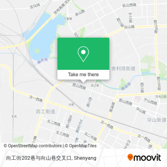 向工街202巷与向山巷交叉口 map