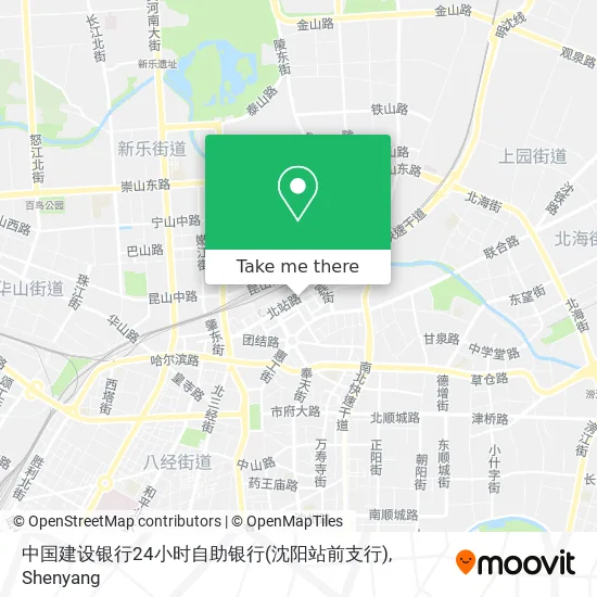 中国建设银行24小时自助银行(沈阳站前支行) map
