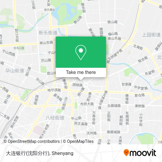 大连银行(沈阳分行) map