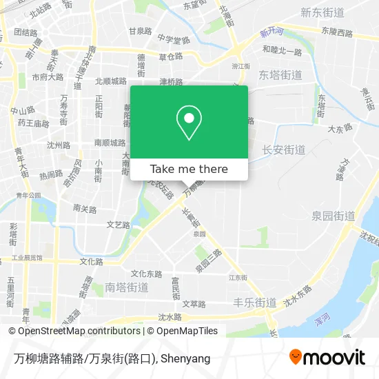 万柳塘路辅路/万泉街(路口) map