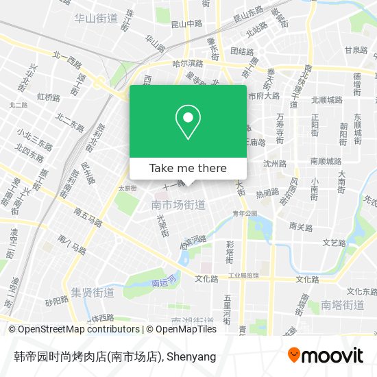 韩帝园时尚烤肉店(南市场店) map