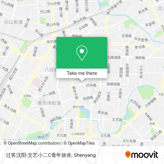 过客沈阳-文艺小二C青年旅舍 map